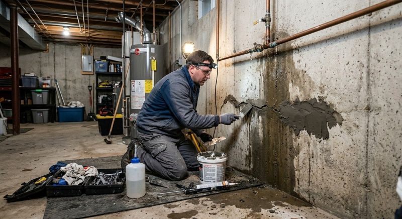 Wet Basement Repair in Fredericksburg, VA