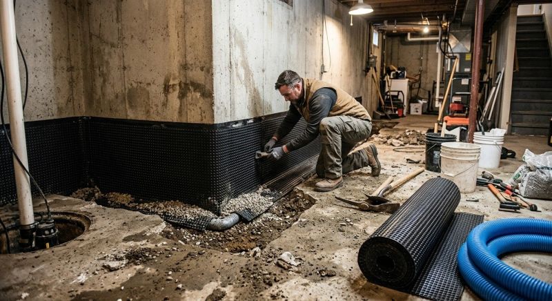 Wet Basement Solutions in Greenville, SC